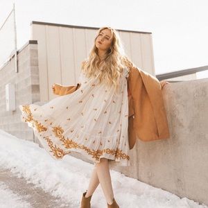 Free People Marigold embroidered dress